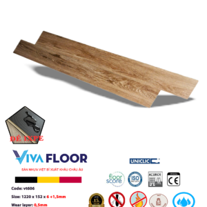 Sàn nhựa SPC 7,5ly Vivafloor V606