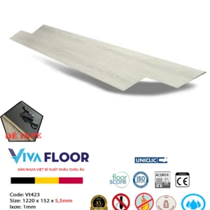 Sàn nhựa spc cao cấp Vivafloor V423