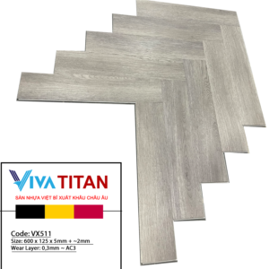 Sàn nhựa xương cá cao cấp Vivafloor V511