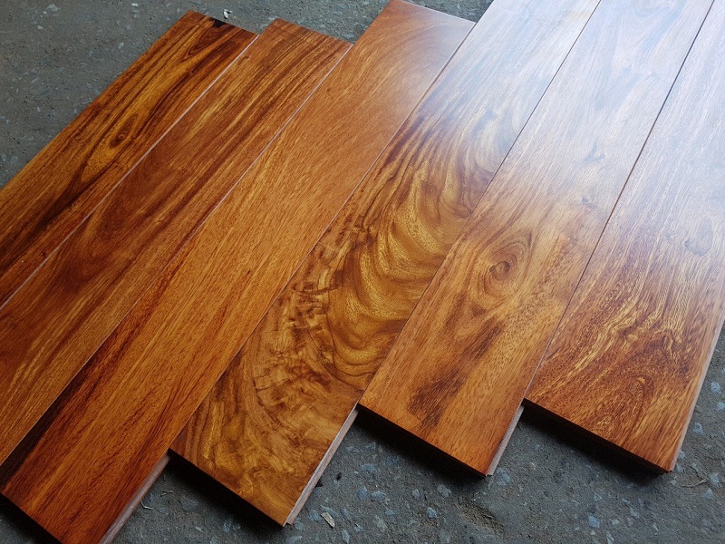 Sàn Gỗ Gõ Đỏ Lào 18mm - 600x120