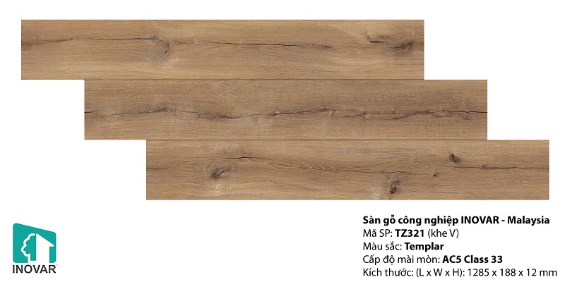 Sàn Gỗ Inovar 12mm - TZ321