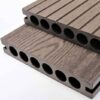 Sàn gỗ nhựa ngoài trời 140x25 Cafe, sàn giả gỗ ngoài trời lỗ tròn