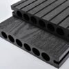 Sàn gỗ nhựa ngoài trời 140x25 Darkgrey, sàn giả gỗ ngoài trời lỗ tròn