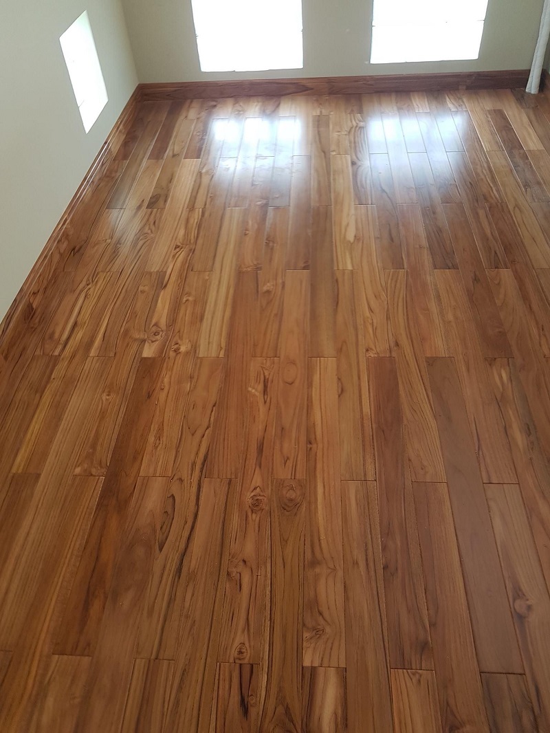Sàn Gỗ Teak Lào 15mm - 750x120x15